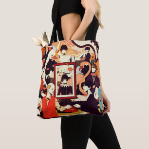Vintage Multi Human Character Humour Party Tote Bag