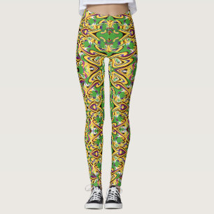Vintage multicolor classic "Ratti_Creative_Arts" Leggings