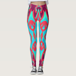 Vintage multicolor "Ratti_Creative_Arts" Leggings