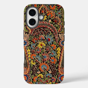 Vintage Multicolored Floral Pattern iPhone 16 Case