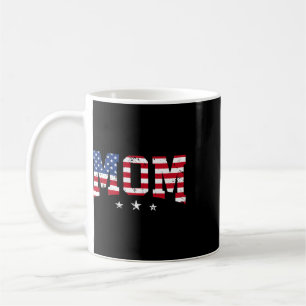 Vintage Mum Mother's Day American Mum Usa Flag 4th Coffee Mug