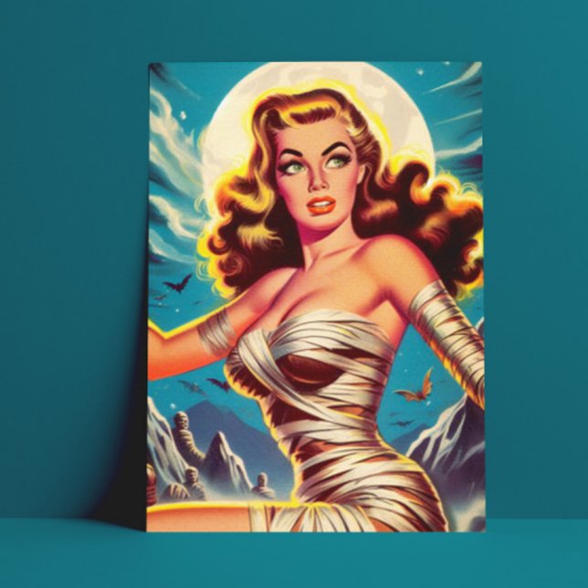 Vintage Mummy Girl Postcard (Creator Uploaded)