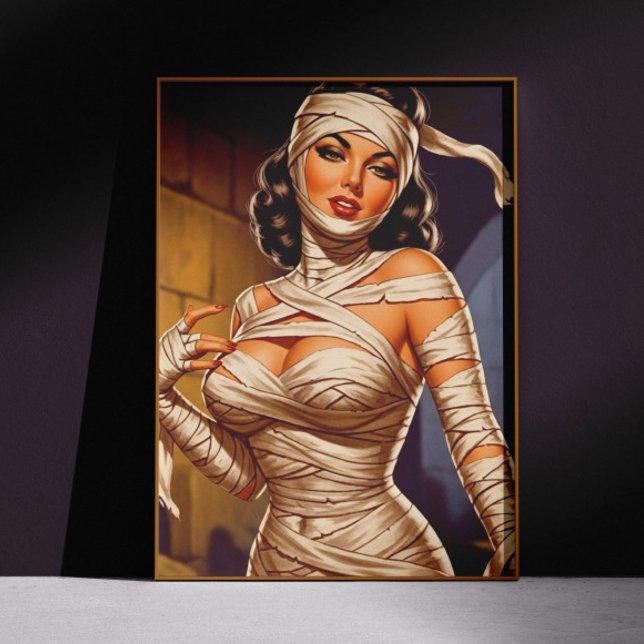 Vintage Mummy Pin-up Poster (Creator Uploaded)