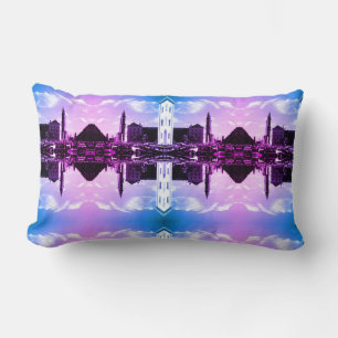 Vintage Munich ludwigstraße University church Thro Lumbar Cushion
