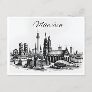 Vintage Munich Munchen Germany Postcard