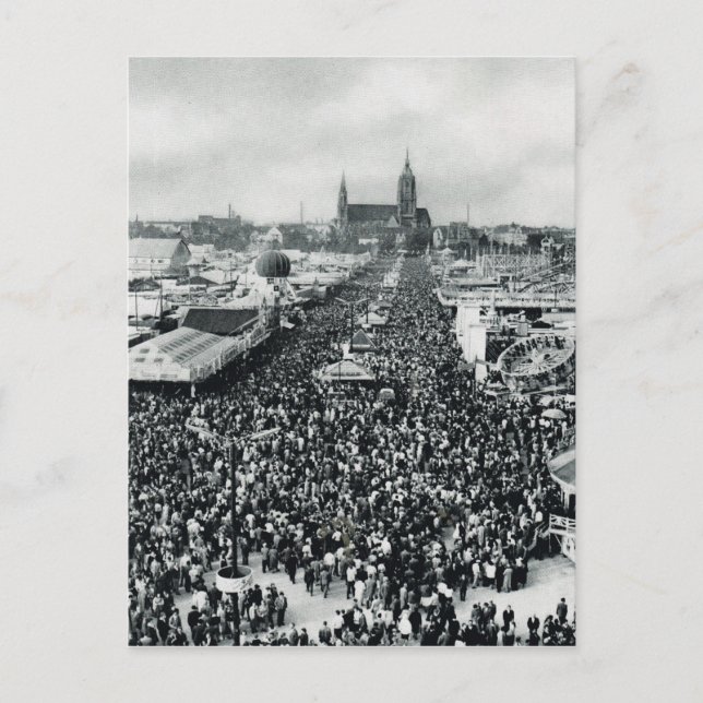 Vintage Munich, Oktoberfest Postcard (Front)