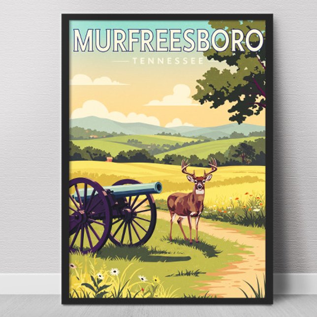 Vintage Murfreesboro Tennessee Poster (Creator Uploaded)