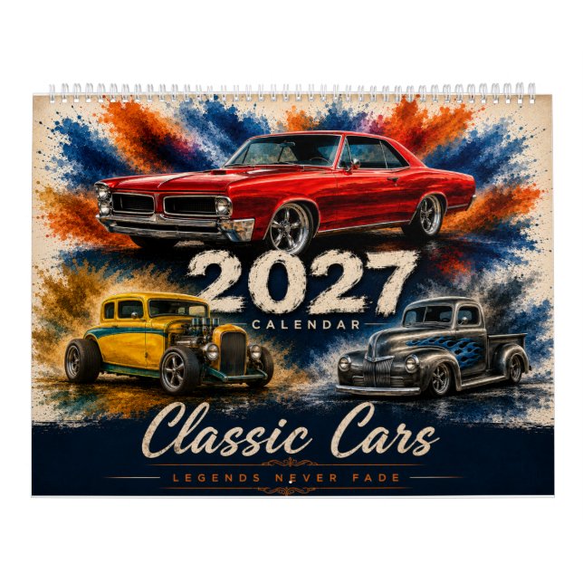 Vintage Muscle Car Calendar (Cover)