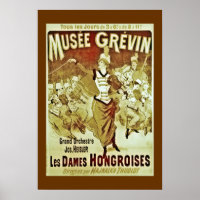 Vintage Musee Grevin Orchestra Poster