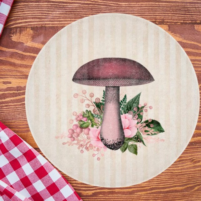 Vintage Mushroom and Floral Compilation  Cutting Board (Creator Uploaded)