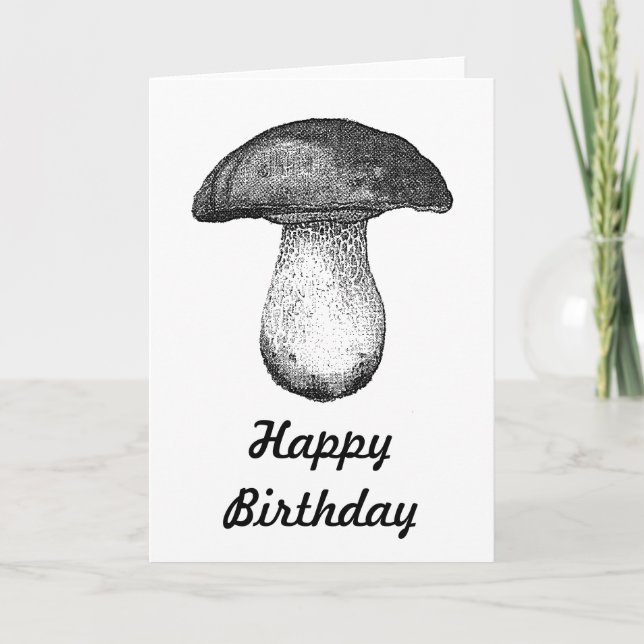 Vintage Mushroom Card (Front)