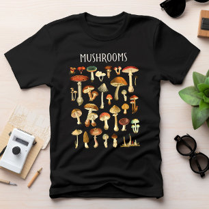 Vintage Mushroom Chart  T-Shirt
