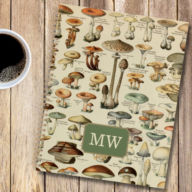 Vintage Mushroom Custom Monogram Planner (Creator Uploaded)