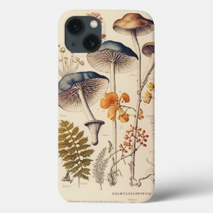 Vintage Mushroom Naturalist iPhone 13 Case