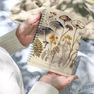 Vintage Mushroom Naturalist Planner