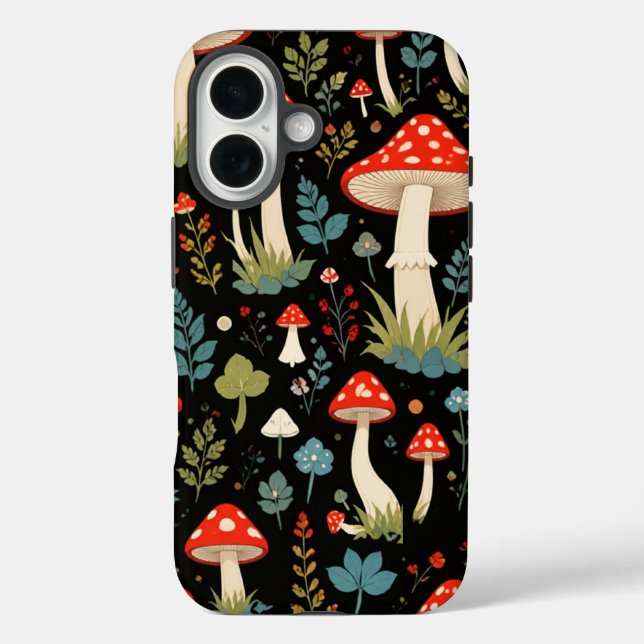 Vintage Mushroom Phone Case (Back)