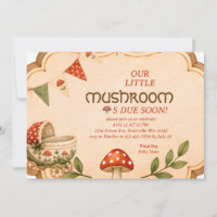 Vintage Mushroom Woodland Baby Shower