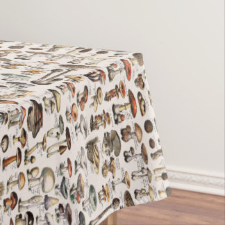 Vintage Mushrooms By Adolphe Millot Tablecloth