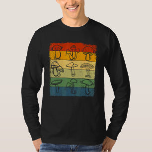 Vintage Mushrooms Foraging Fungi Perfect Retro 5 T-Shirt