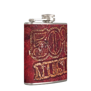 Vintage Music 50's Hip Flask