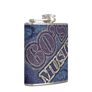 Vintage Music 60's Hip Flask
