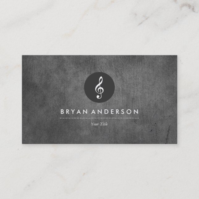 Vintage Music Business Card (Front)