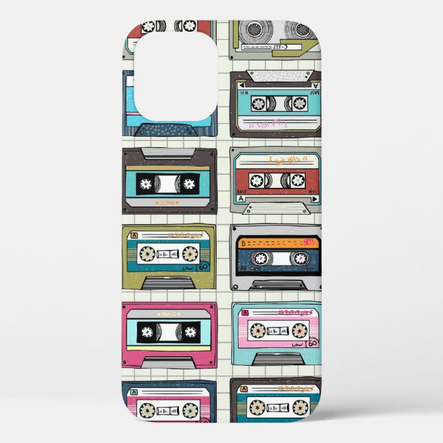Vintage music cassette design Case-Mate iPhone case (Back)