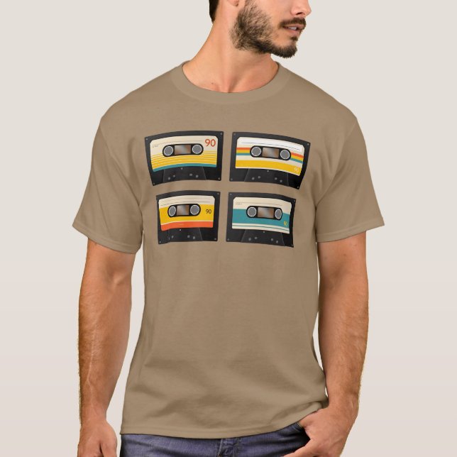 vintage music cassette funny T-Shirt (Front)