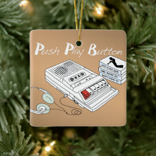Vintage Music Ceramic Ornament