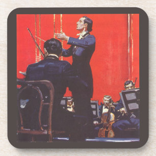 Vintage Music, Conducting an Orchestra Coaster