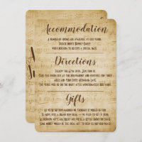 Vintage Music Enclosure Card