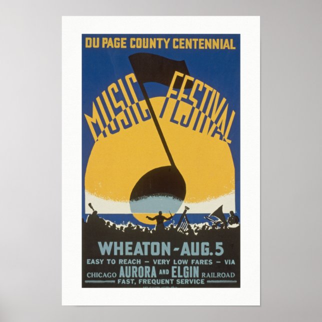 Vintage Music Festival Poster (Front)