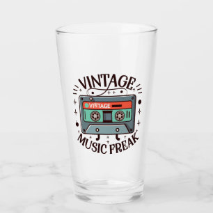 Vintage Music Freak Glass