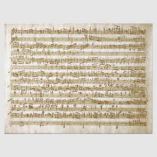 Vintage Music Handwritten Score Notes Decoupage  Tissue Paper