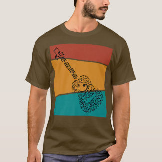 Vintage Music Notes Instrument Guitar1436 T-Shirt