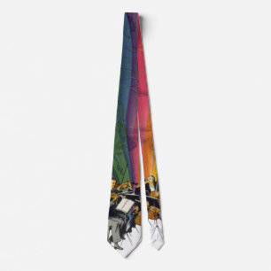 Vintage Music Rainbow, Victorian Couple Dancing Tie