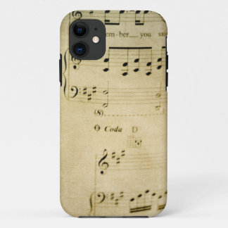 Vintage Music Sheet iPhone 5 Case
