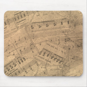 Vintage Music Sheets Mousepad