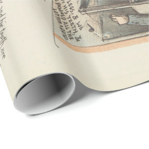 Vintage Music Song Sheet Poor Callaghan Chorus Wrapping Paper