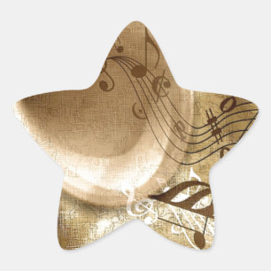Vintage Music Star Sticker