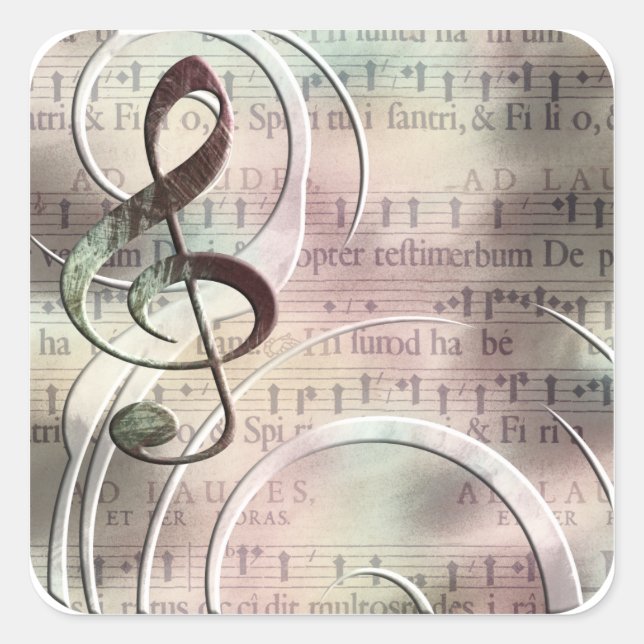 Vintage music stickers (Front)