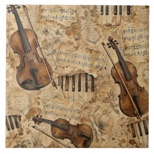 Vintage Music Tile
