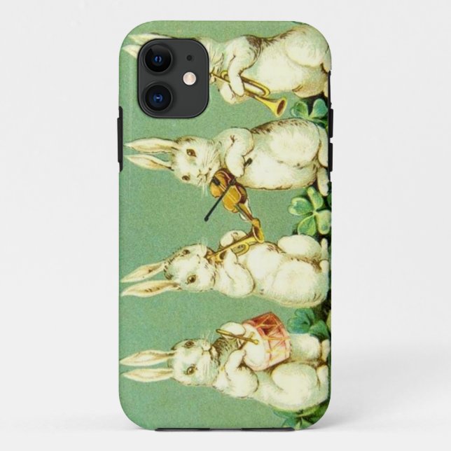 Vintage Musical Easter Bunnies Case-Mate iPhone Case (Back)