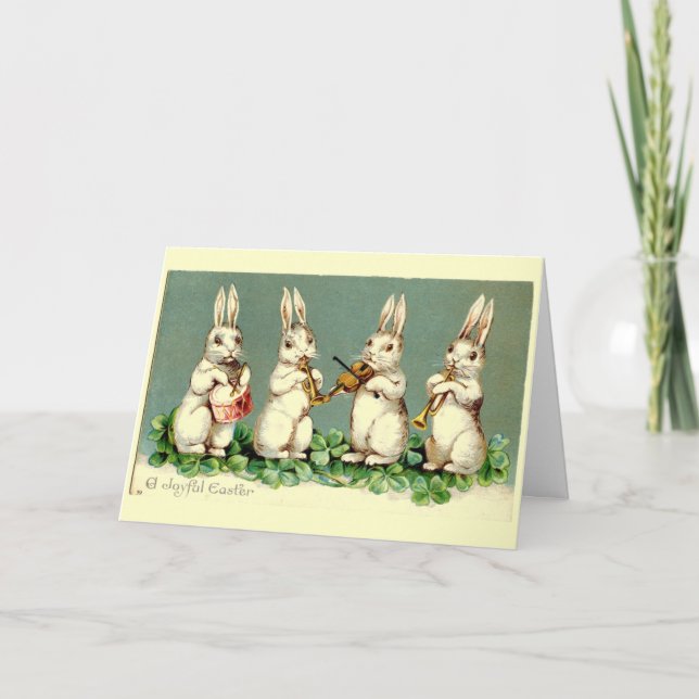 VIntage Musical Easter Bunny Card (Front)