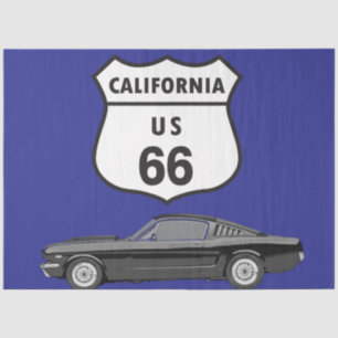 Vintage Mustang Car Craft Tissue Paper