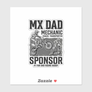 Vintage MX Dad Motocross Riding Buddy Shirt Design