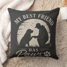 Vintage My Best Friend Has Paws Dog Dad