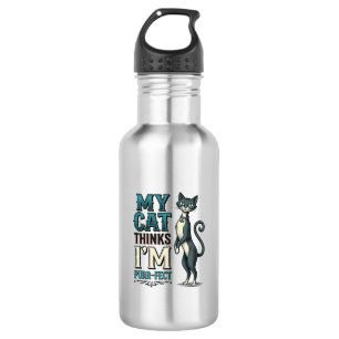 Vintage My Cat Thinks I’m Purr-Fect Cat 532 Ml Water Bottle
