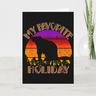 Vintage My Favorite Holiday Groundhog Day  Card