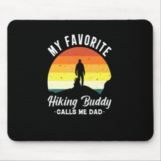 Vintage My Favourite Buddy Call Me Dad Hiking Retr Mouse Pad